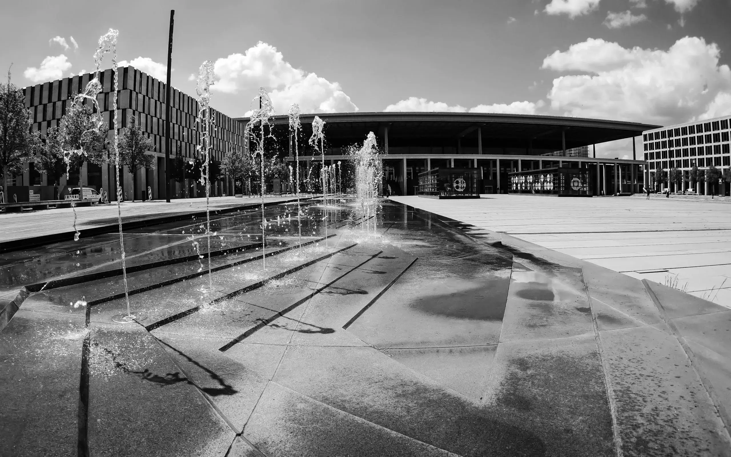 Die Wasserspiele am Flughafen BER