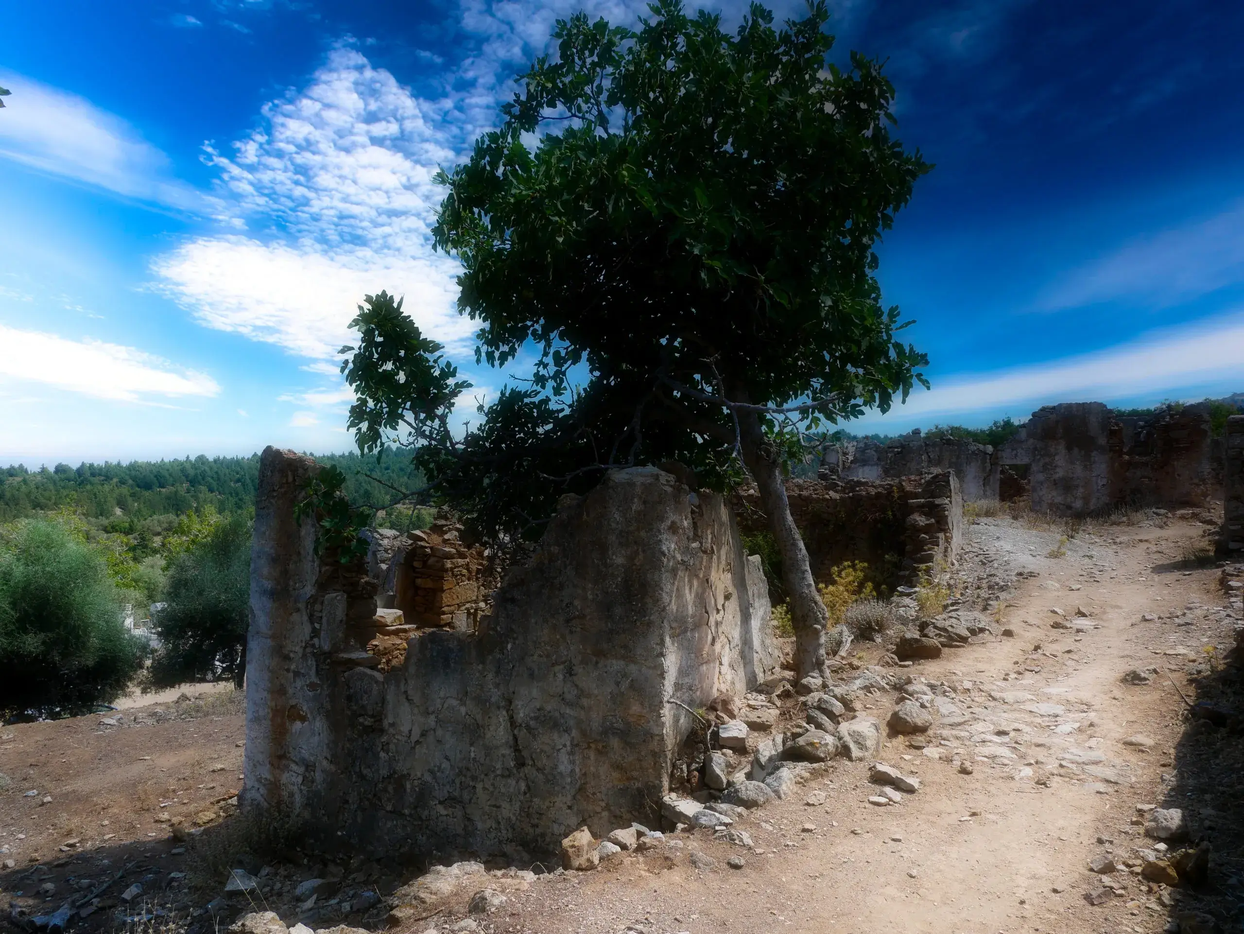 Eine Ruine in Agios Dimotrios auf Kos